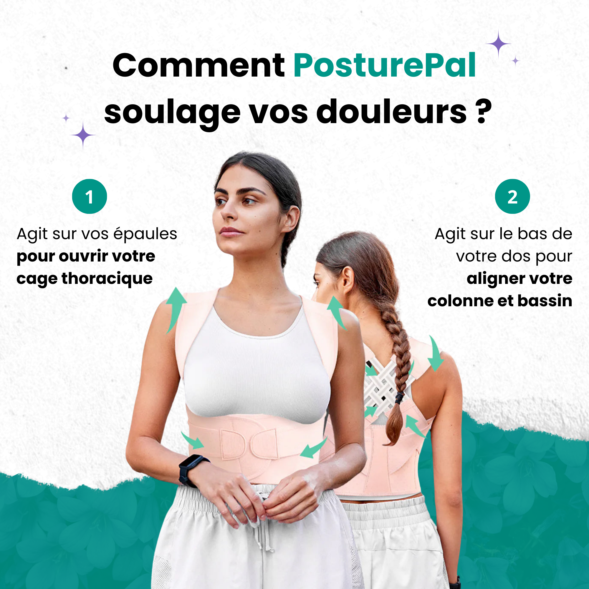 PosturePal™ | Corrige la posture et soulage les douleurs dorsales