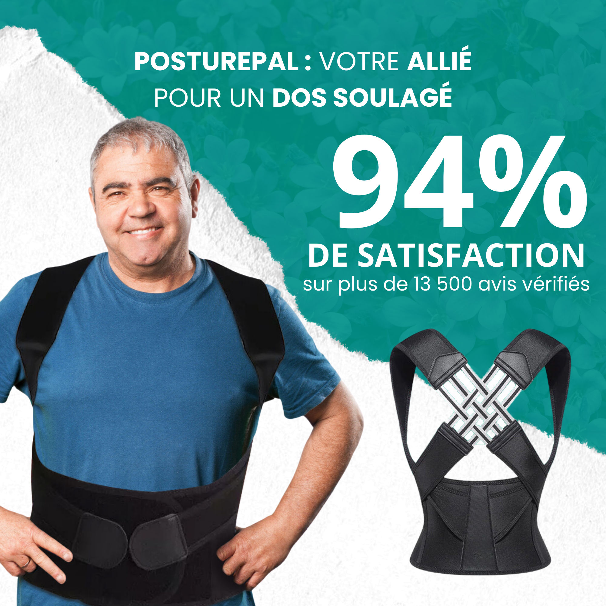 PosturePal™ | Corrige la posture et soulage les douleurs dorsales